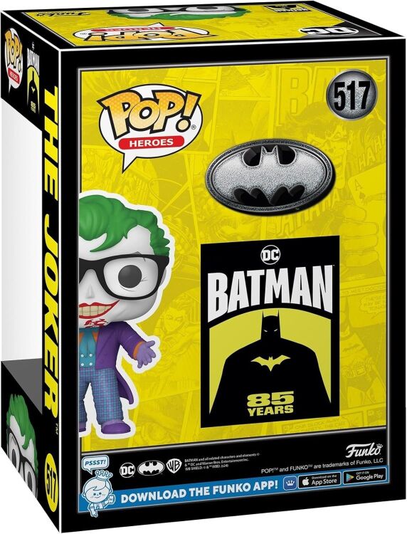 Фігурка Funko DC Batman's 85th Anniversary: The Joker фанко Джокер 517 Фігурка Funko DC Batman's 85th Anniversary: The Joker фанко Джокер 517