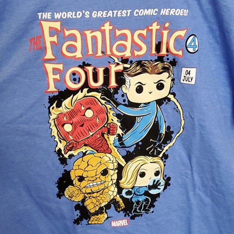 Футболка Funko Marvel Fantastic Four Collector Corps T-Shirt фанко Фантастична четвірка (розмір L)