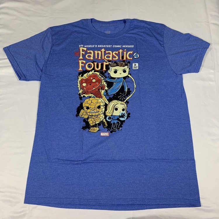 Футболка Funko Marvel Fantastic Four Collector Corps T-Shirt фанко Фантастична четвірка (розмір L)