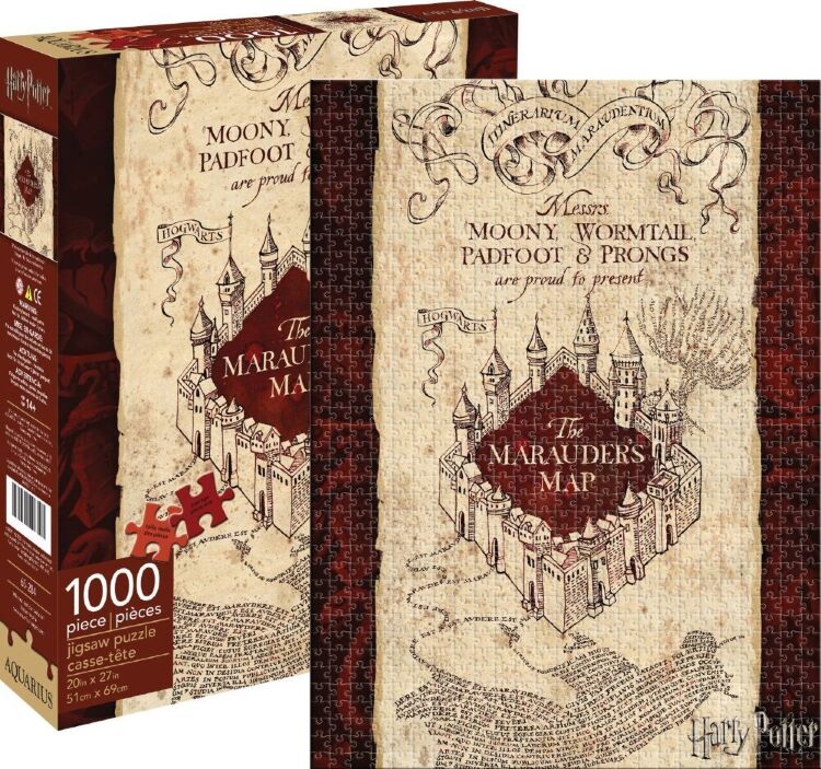 Пазл Гарри Поттер Aquarius Harry Potter Marauders Map Puzzle (1000 Piece)