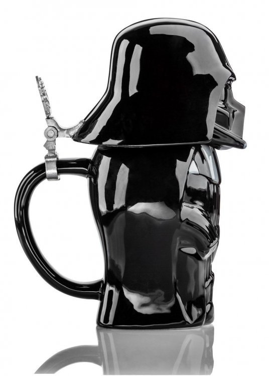Кружка Star Wars Darth Vader Stein - Collectible 22oz Ceramic Mug with Metal Hinge Кружка Star Wars Darth Vader Stein - Collectible 22oz Ceramic Mug with Metal Hinge