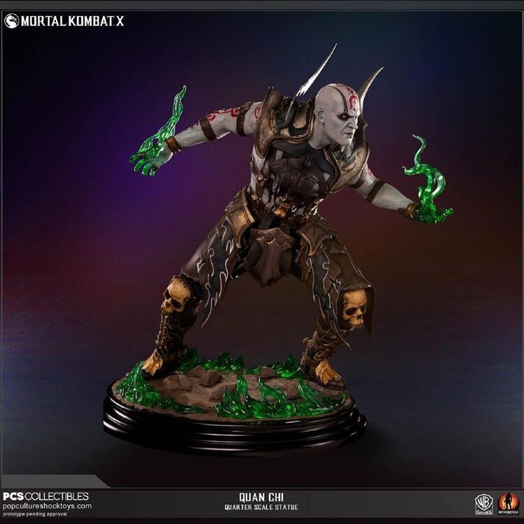 Статуетка Mortal Kombat Polystone Statue Sideshow - Quan Chi 42 см