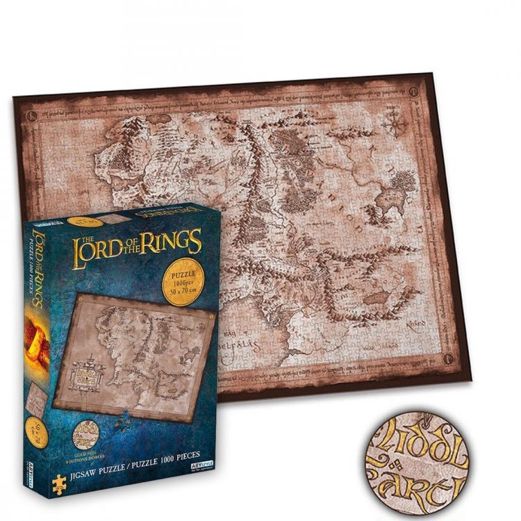 Пазл Lord of Rings Middle Earth puzzle Володар кілець Карта Середзем"я 1000 шт. Пазл Lord of Rings Middle Earth puzzle Володар кілець Карта Середзем"я 1000 шт.
