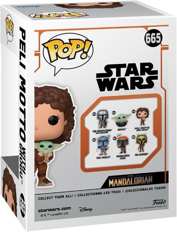 Фігурка Funko Star Wars Mandalorian Peli Motto with Grogu Фанко Мандалорець Пелі з Грогу 665 Фігурка Funko Star Wars Mandalorian Peli Motto with Grogu Фанко Мандалорець Пелі з Грогу 665
