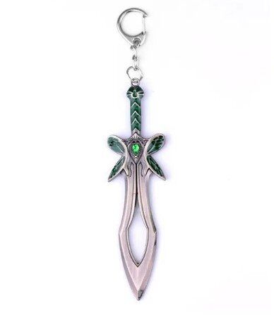 Брелок DOTA 2 Butterfly Sword Дота 2 меч металл цвет серебро 6 см. 