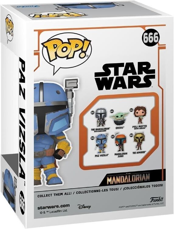 Фігурка Funko Star Wars Mandalorian Paz Vizsla Фанко Мандалорець Паз Візcла 666 Фігурка Funko Star Wars Mandalorian Paz Vizsla Фанко Мандалорець Паз Візcла 666