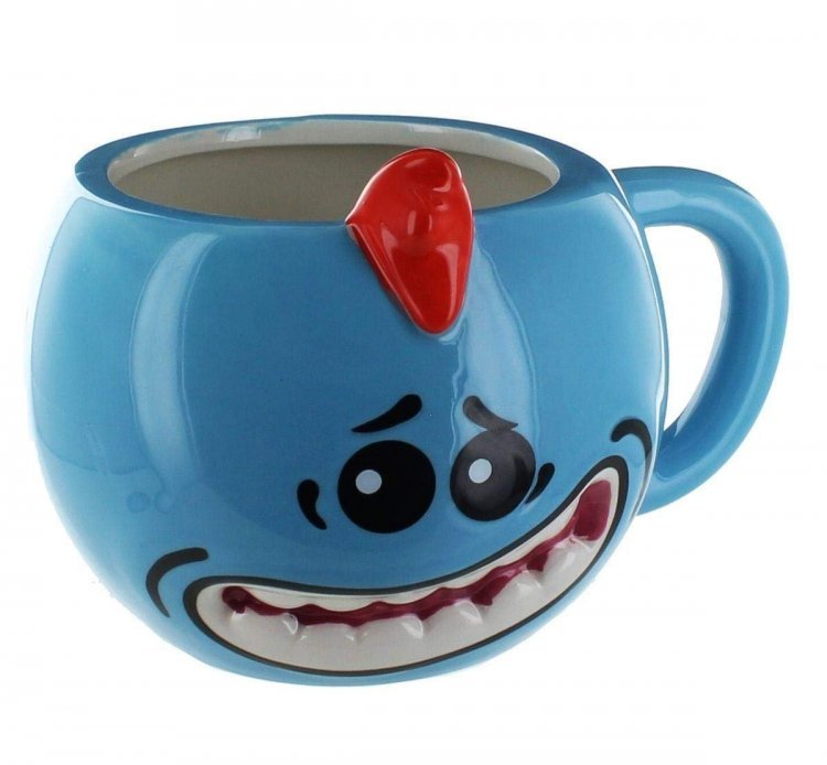 Чашка Рик и Морти мистер Мисикс Mr. Meeseeks 3D Sculpted Mug 18 Oz