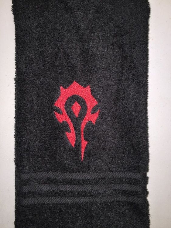 Рушник зі знаком Орди (Horde World of Warcraft Towel) 35 x 62 cm