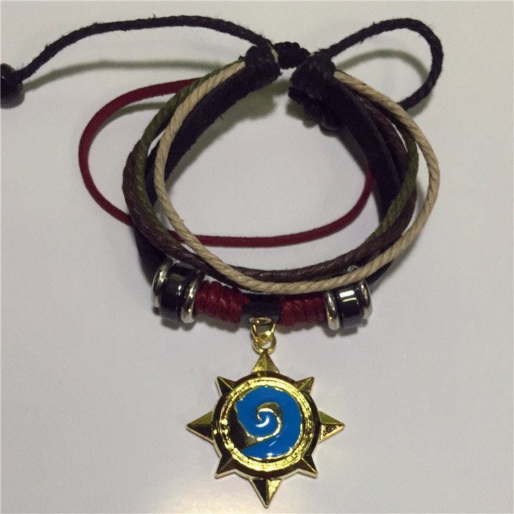 Браслет - World of Warcraft Hearthstone (шкіра + метал) Браслет - World of Warcraft Hearthstone (шкіра + метал)