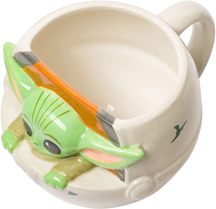 Кружка Star Wars Mandalorian The Child Grogu 3D Sculpted Mug Чашка 480 мл