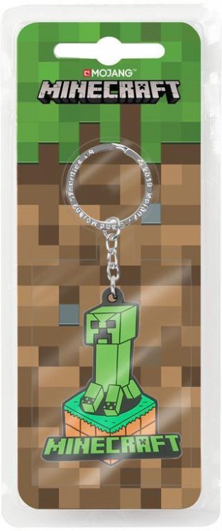 Брелок Minecraft Creeper Attack Keychain Green Брелок Minecraft Creeper Attack Keychain Green