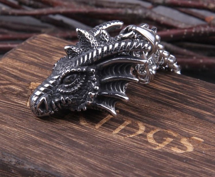 Медальйон Game of Thrones Dragon Skull Targaryen Гра Престолів Дім Дракона