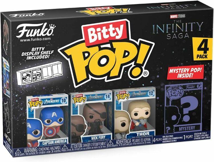 Фігурки Funko Bitty Marvel Captain America, Nick Fury, Thor (4-Pack) фанко Марвел Капітан Америка Нік Фьюрі Тор Фігурки Funko Bitty Marvel Captain America, Nick Fury, Thor (4-Pack) фанко Марвел Капітан Америка Нік Фьюрі Тор
