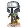 Фигурка Funko Star Wars: Mandalorian Flying with The Child Фанко Звёздные войны Йода Grogu Грогу 402