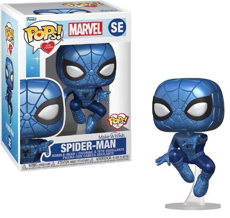 Фігурка Funko Marvel: Make A Wish Spiderman фанко Людина павук (POPs Exclusive) SE (примятий бокс)