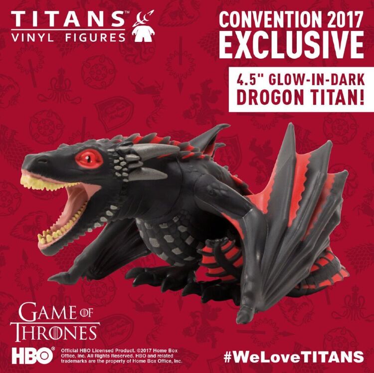 Фігурка Game of Thrones Titans Exclusive 4.5 "Drogon Glow in the Dark Figure