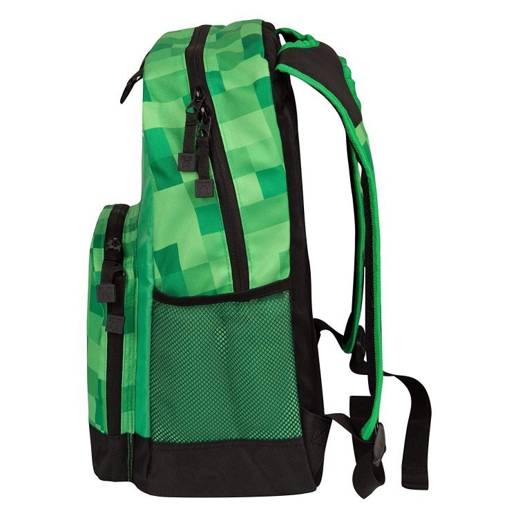 Рюкзак майнкрафт - Minecraft Survival Badges Kids Backpack (Green, 17 ") School Рюкзак майнкрафт - Minecraft Survival Badges Kids Backpack (Green, 17 ") School