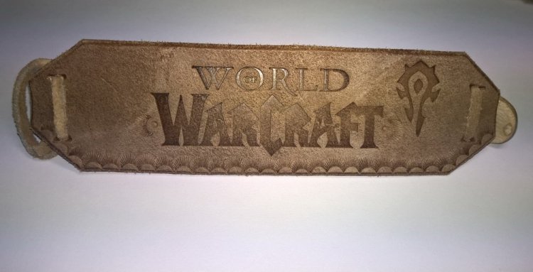 Шкіряний браслет World of Warcraft Horde # 3 Шкіряний браслет World of Warcraft Horde # 3