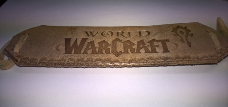 Шкіряний браслет World of Warcraft Horde # 3 Шкіряний браслет World of Warcraft Horde # 3