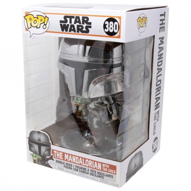 Фігурка Funko Pop Star Wars: Mandalorian with The Child фанко Мандалорец з Малюком 25 см Фігурка Funko Pop Star Wars: Mandalorian with The Child фанко Мандалорец з Малюком 25 см