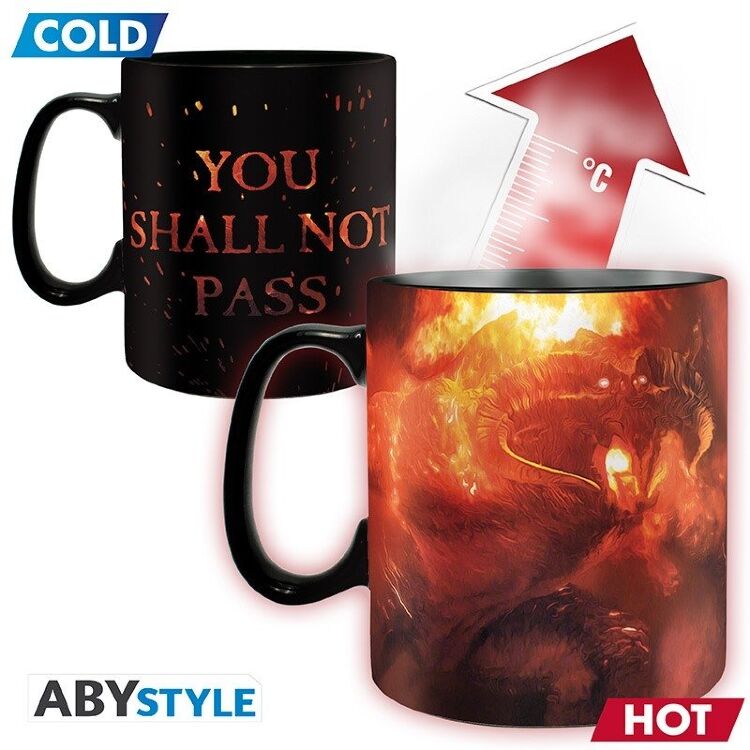 Чашка хамелеон Abystyle Lord Of The Rings You shall not pass Mug кружка Властелин колец Ты не пройдёшь 460 мл