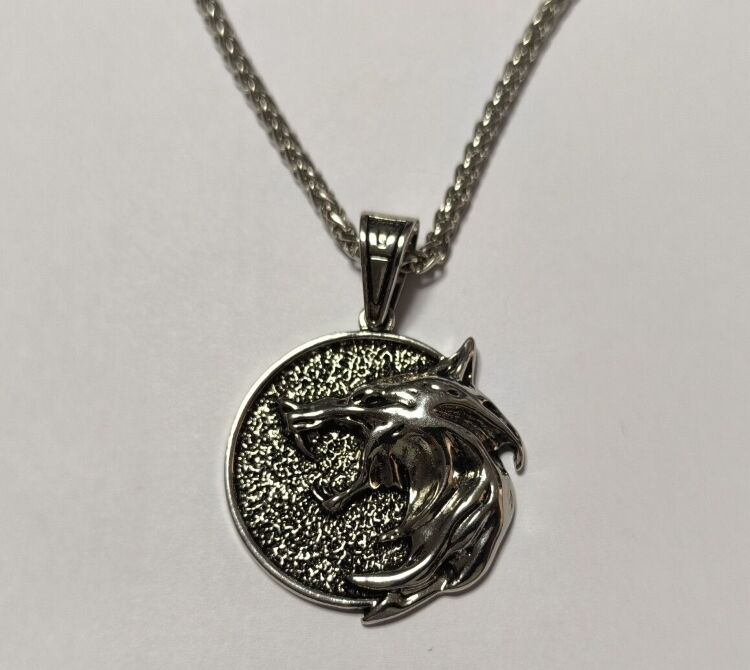 Медальйон 3D Відьмак (The Witcher) метал новий кулон Геральта із серіалу №6 Медальйон 3D Відьмак (The Witcher) метал новий кулон Геральта із серіалу №6