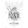 Постер Ведьмак The Witcher Geralt Sketch Maxi Poster плакат 91*61 см Постер Ведьмак The Witcher Geralt Sketch Maxi Poster плакат 91*61 см