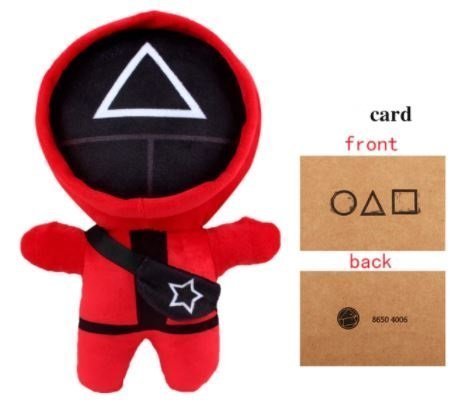 Мяка іграшка Гра в Кальмара Plush - наглядач Трикутник ▲