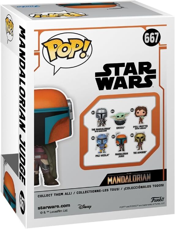 Фігурка Funko Star Wars: Mandalorian Judge фанко Мандалорець Суддя 667 Фігурка Funko Star Wars: Mandalorian Judge фанко Мандалорець Суддя 667