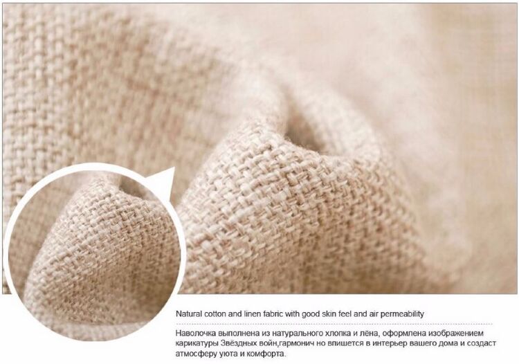 Наволочка Star Wars (Polyester & Linen) c3po Наволочка Star Wars (Polyester & Linen) c3po