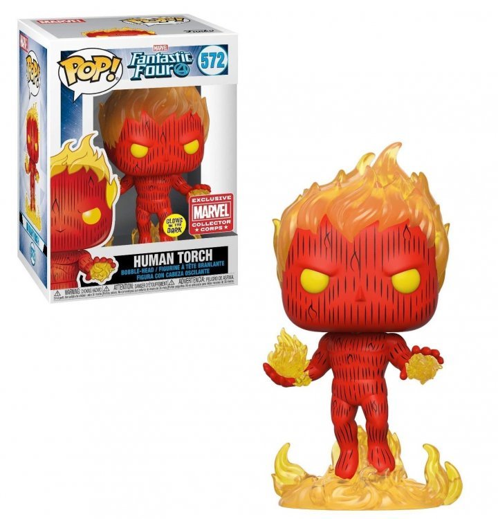  Фігурка Funko Pop Marvel - Human Torch 572 (Marvel Exclusive)