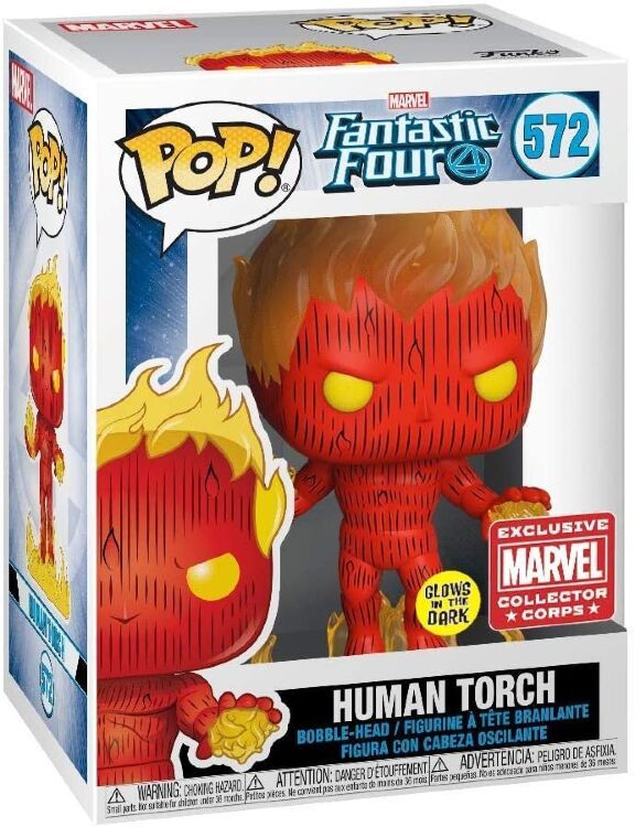  Фигурка Funko Pop Marvel Human Torch 572 (Marvel Exclusive)