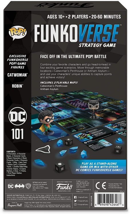 Настільна гра DC Funkoverse Funko Strategy Game # 101 2-Pack Expandalone Настільна гра DC Funkoverse Funko Strategy Game # 101 2-Pack Expandalone