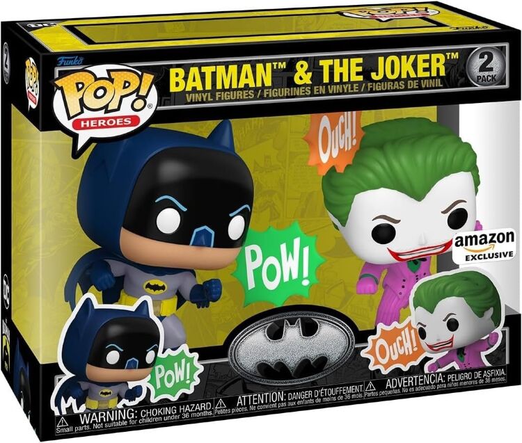 Фигурка Funko DC Heroes: Batman and The Joker 2-Pack Фанко Бэтмен и Джокер (Amazon Exclusive)