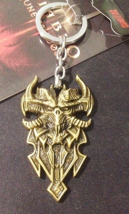 Брелок - Diablo III Logo Metal bronze