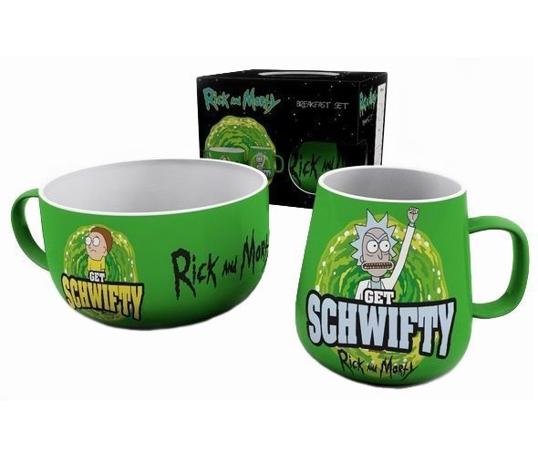 Набор для завтрака Rick And Morty: Breakfast Set Get Schwifty  