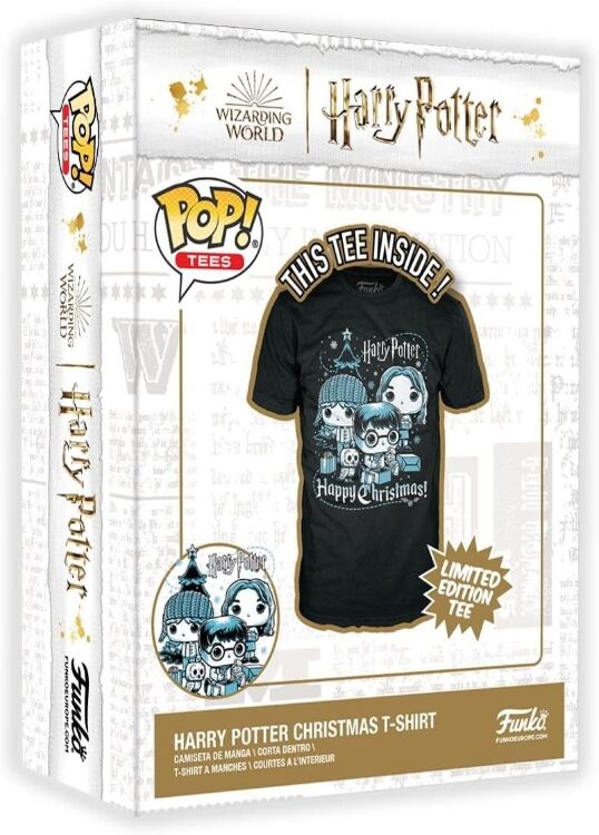 Футболка Funko Boxed Tee: Harry Potter Holiday Ron, Hermione, Harry фанко Гаррі, Рон, Герміона (розмір S) Футболка Funko Boxed Tee: Harry Potter Holiday Ron, Hermione, Harry фанко Гаррі, Рон, Герміона (розмір S)