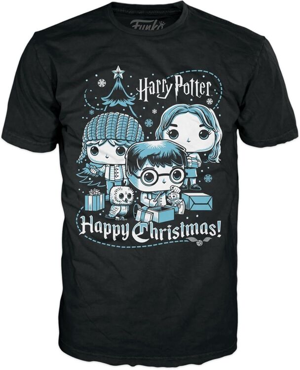 Футболка Funko Boxed Tee: Harry Potter Holiday Ron, Hermione, Harry фанко Гаррі, Рон, Герміона (розмір S) Футболка Funko Boxed Tee: Harry Potter Holiday Ron, Hermione, Harry фанко Гаррі, Рон, Герміона (розмір S)