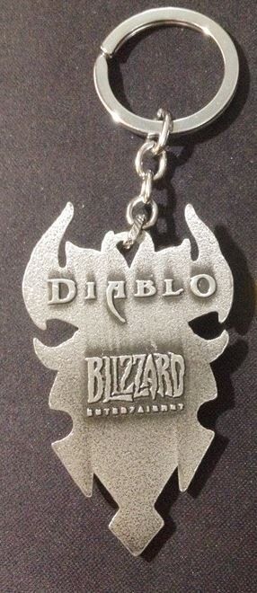 Брелок Diablo III Logo Metal silver