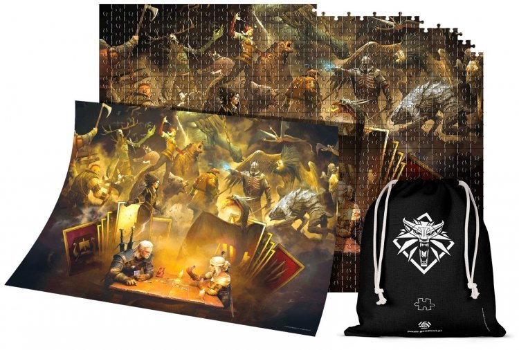 Пазл THE WITCHER 3 Відьмак Puzzle JIGSAW PLAYING GWENT + Poster (1000 шт) + Мішочок Пазл THE WITCHER 3 Відьмак Puzzle JIGSAW PLAYING GWENT + Poster (1000 шт) + Мішочок