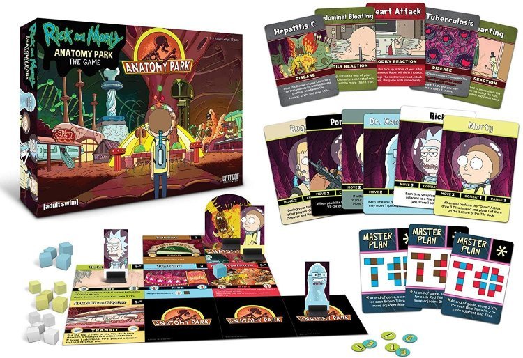 Настольная игра Рик и Морти Rick and Morty Anatomy Park Game Настольная игра Рик и Морти Rick and Morty Anatomy Park Game