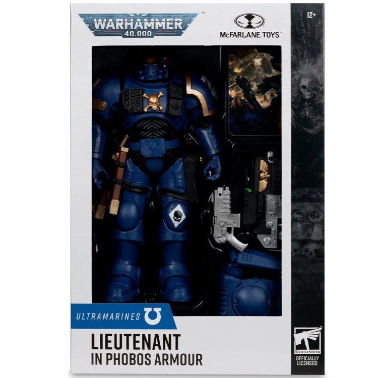 Фігурка McFarlane Warhammer 40000 Lieutenant in Phobos Armour Ultramarines Вархаммер Лейтенант у Броні Фобос 18 см. 
