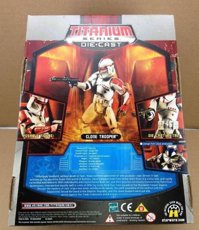 Фігурка Star Wars - TITANIUM DIECAST - Red Clone Trooper