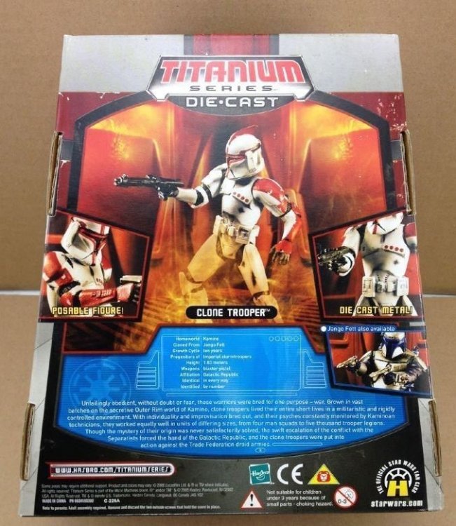Фігурка Star Wars - TITANIUM DIECAST - Red Clone Trooper