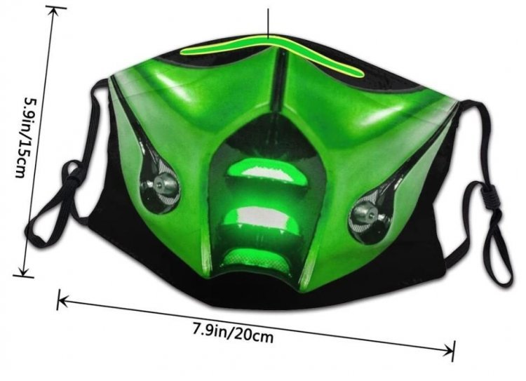 Маска захисна для обличчя Mortal Kombat №12 + 2 вугільні фільтри