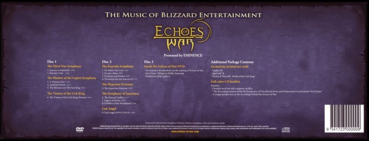 Echoes of War, the Music of Blizzard Entertainment Boxed Set Echoes of War, the Music of Blizzard Entertainment Boxed Set