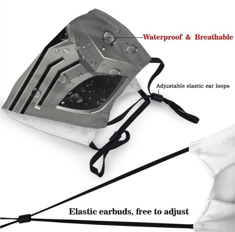 Маска захисна для обличчя Mortal Kombat №11 + 2 вугільні фільтри