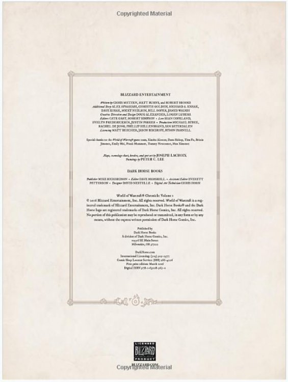Книга World of Warcraft: Chronicle Volume 1 Hardcover Edition (Тверда палітурка)