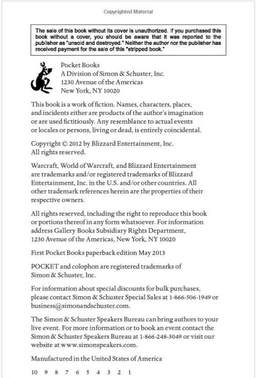 Книга Warcraft Jaina Proudmoore: Tides of War (М'який палітурка)