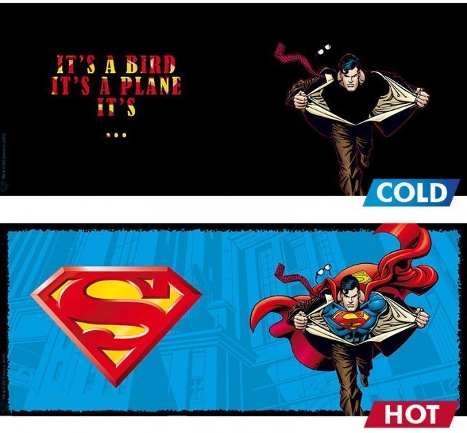 Чашка хамелеон DC COMICS Superman Ceramic Mug кружка Супермен 460 мл